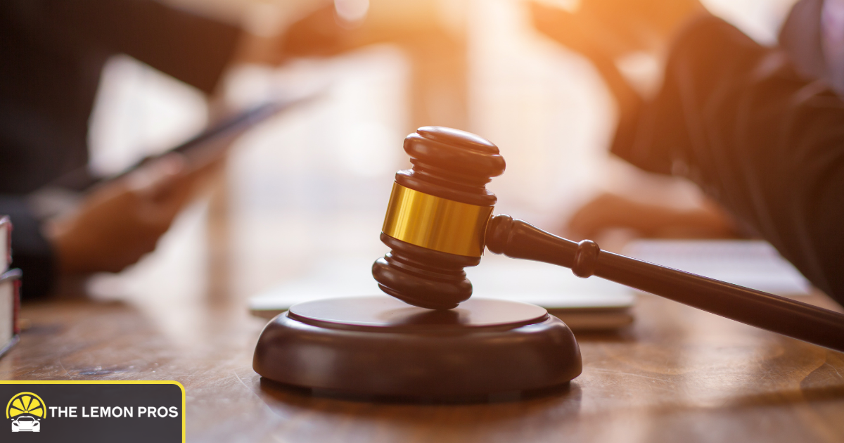 Judge approving Lemon Law <a href=